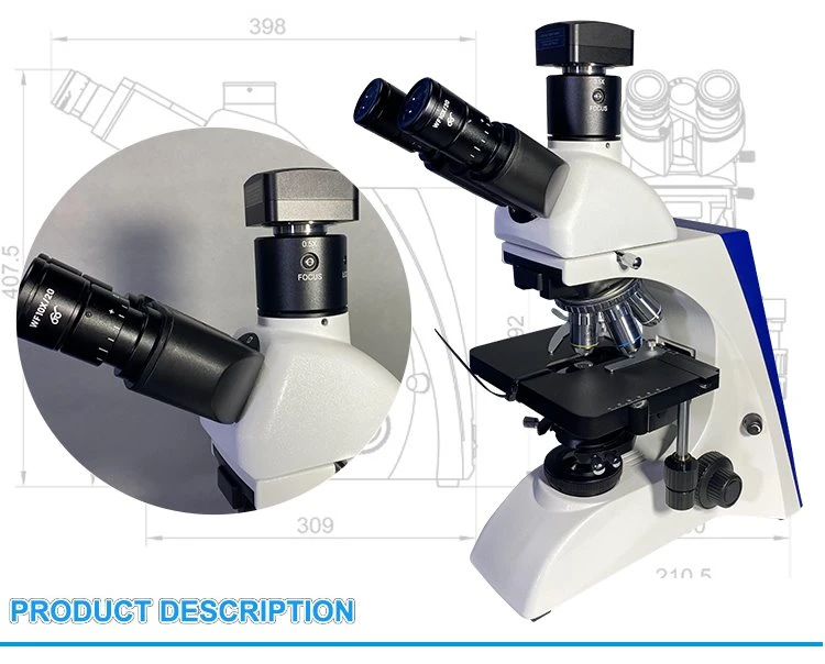 BK5000 trinocular biological microscope with digital camera